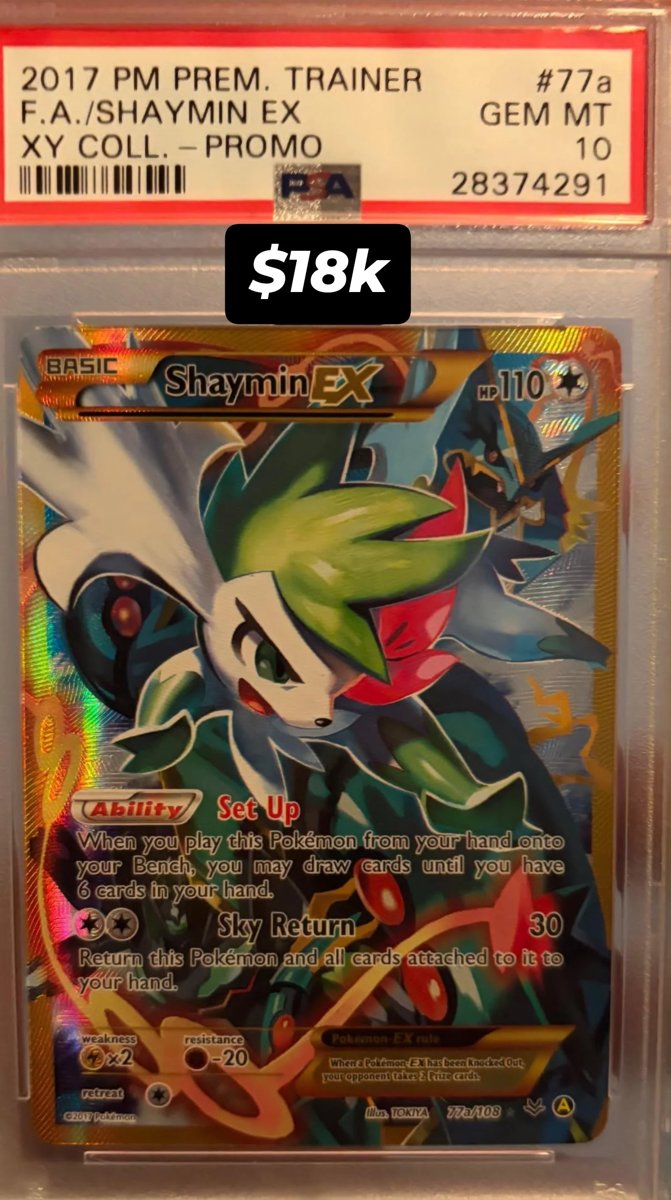 Shaymin EX PSA GEM MT 10