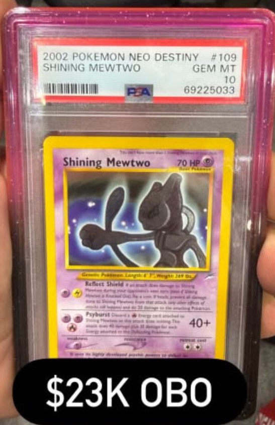 Shining Mewtwo PSA GEM MT 10