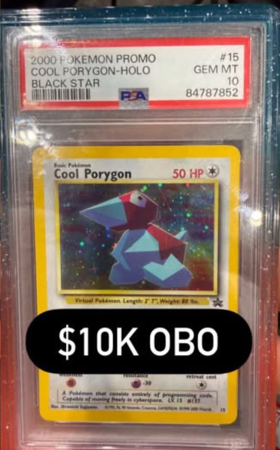 Cool Porygon PSA GEM MT 10