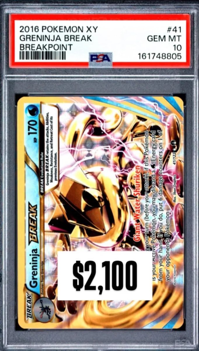 Greninja BREAK PSA GEM MT 10