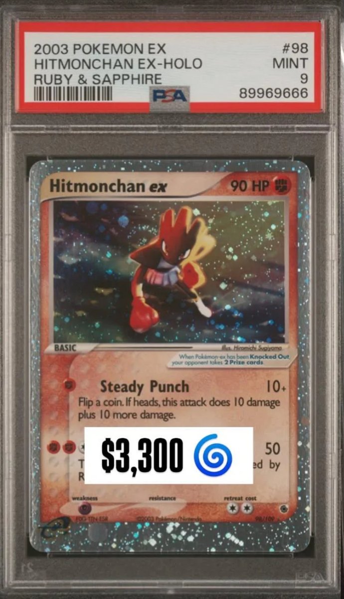 Hitmonchan EX PSA MINT 9