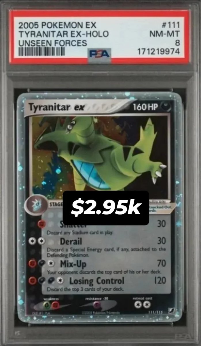 Tyranitar EX PSA NM-MT 8