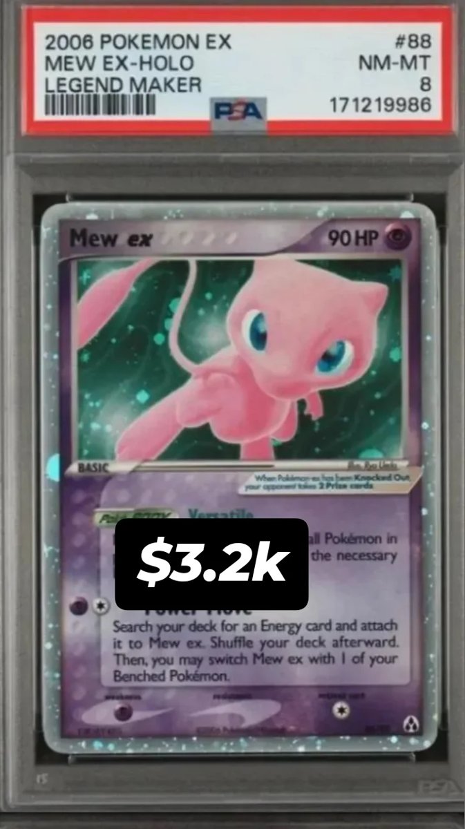 Mew EX PSA NM-MT 8