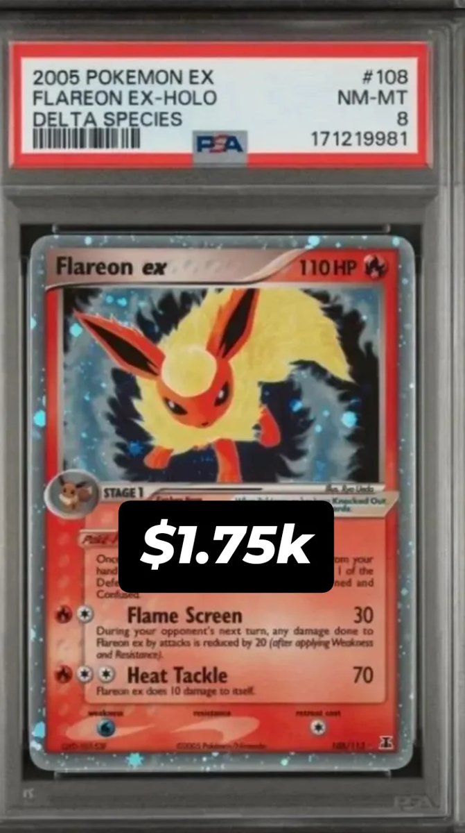 Flareon EX PSA NM-MT 8