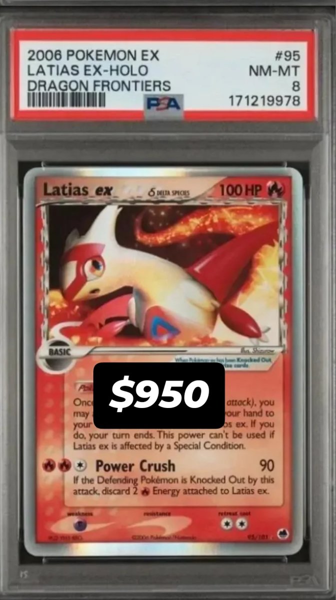 Latias EX PSA NM-MT 8