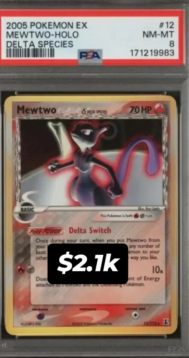 Mewtwo PSA NM-MT 8