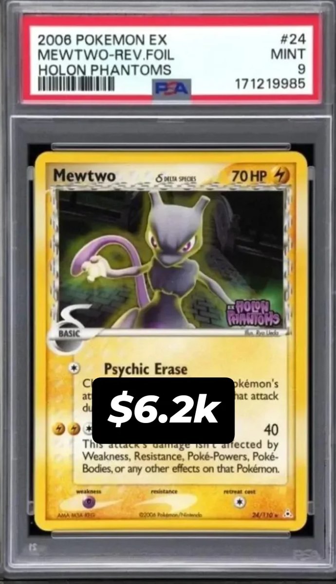 Mewtwo Δ PSA MINT 9
