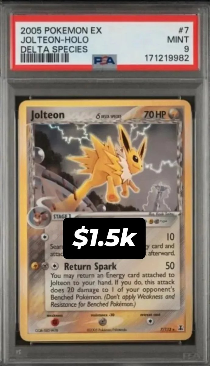 Jolteon PSA MINT 9