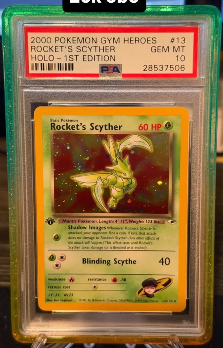 Rocket's Scyther PSA GEM MT 10